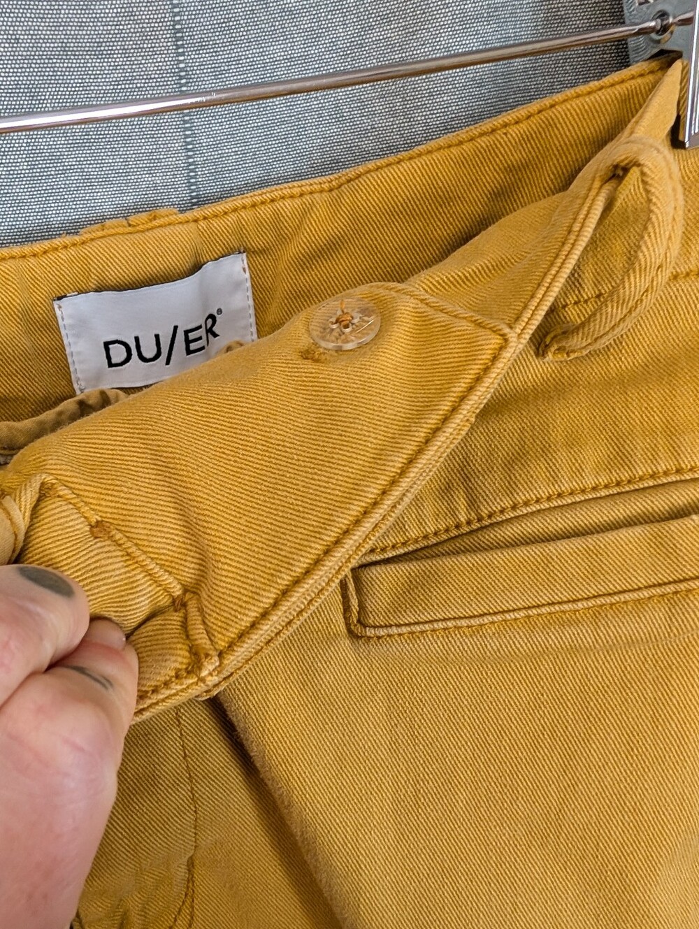 Mustard Wide-Leg Pants - Picture 5 of 8